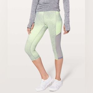 Lululemon Speed Up Crop *Mesh 21" Sz 6